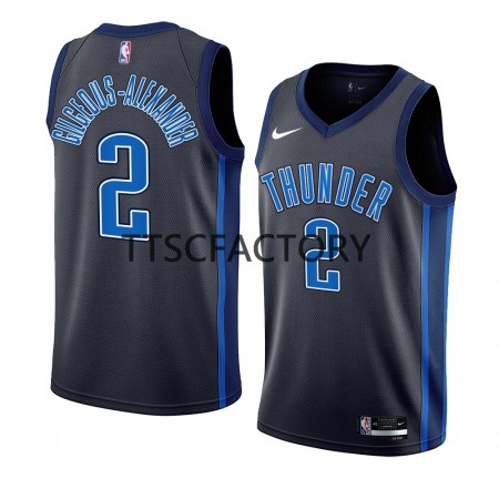 Maillot Basket Homme Oklahoma City Thunder Shai Gilgeous-Alexander 2 Nike 2022-23 City Edition Noir Swingman
